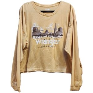 Wrangler Cropped Oversized Long Sleeve